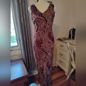 R&K Originals vintage beaded long dress